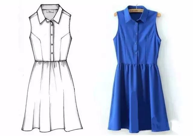 手繪服裝平面款式圖1:1對照——從零基礎(chǔ)到精準(zhǔn)表達(dá)的繪制教程